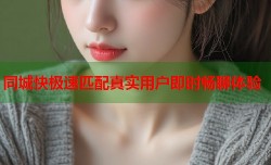 同城快极速匹配真实用户即时畅聊体验