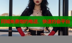 同城免费炮约电话，快速约会平台