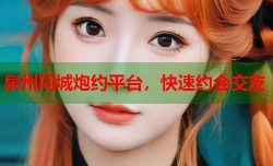 泉州同城炮约平台，快速约会交友