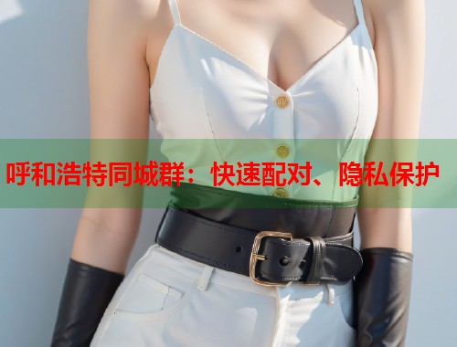 呼和浩特同城群：快速配对、隐私保护  第2张