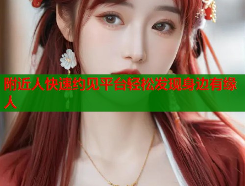 附近人快速约见平台轻松发现身边有缘人  第1张