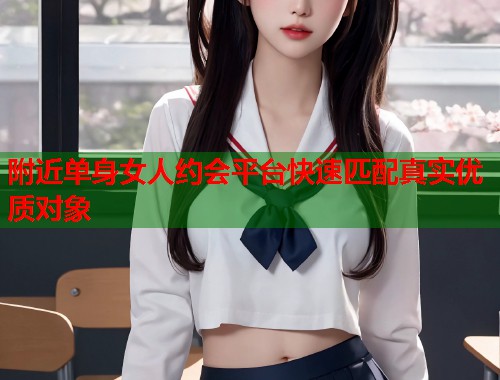 附近单身女人约会平台快速匹配真实优质对象  第1张